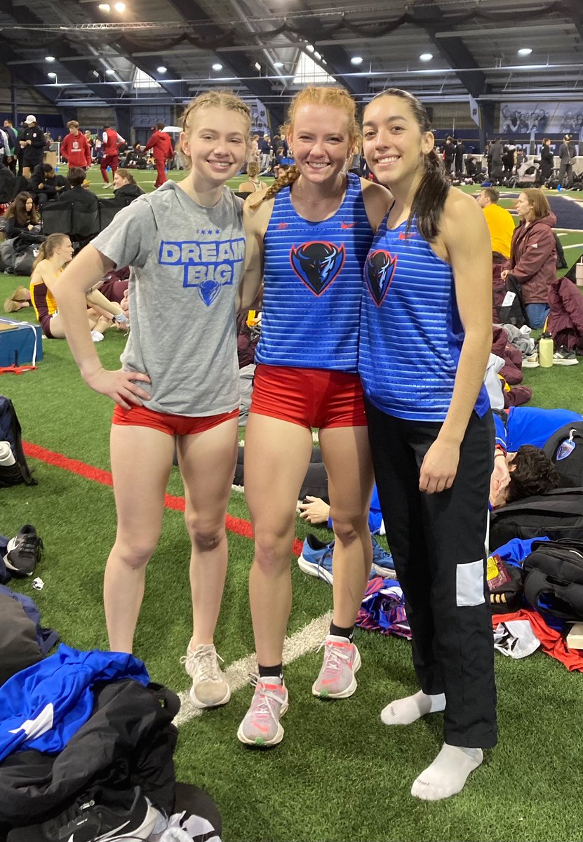 3/3! Isa Orozco with a monster freshmen PR 2:11.44! Meghan Dieball 2:12.41!  Maddie Volz 2:13.63! <a href="/DePaulXCTF/">DePaul XC/TF</a>