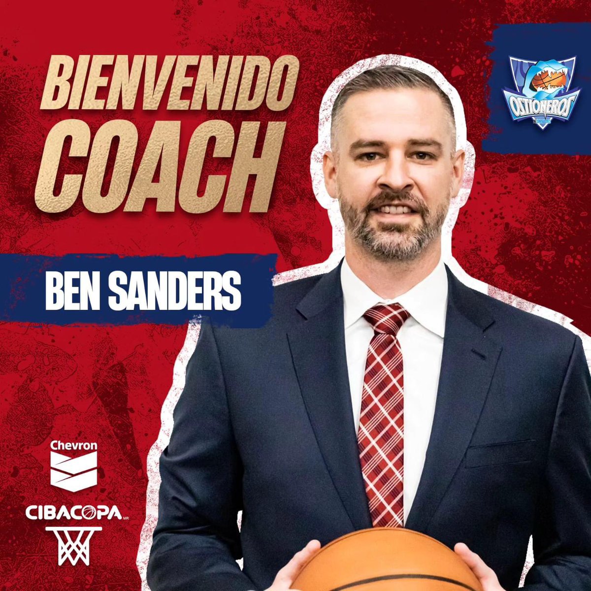 cibacopamx's tweet photo. @ostionerosgym anuncia a su Head Coach, @CoachBenSanders quien llega a #Guaymas después de 6 años en la #GLeague

Cuenta con más de 13 años de experiencia como entrenador y ha ayudado a numerosos jugadores a alcanzar el éxito en la #NBA y ligas extranjeras. https://t.co/5xGl0h6C8z