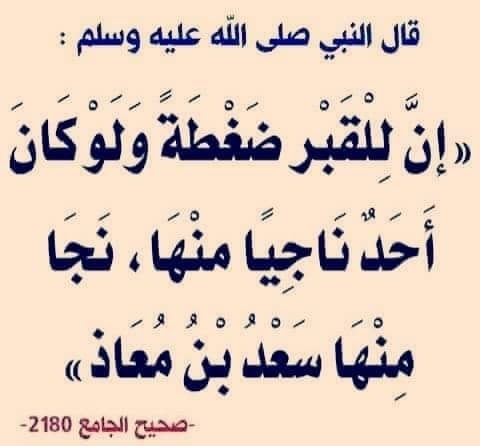 ____Mohammed_'s tweet photo. ضمة القبر
ممّا يُبتلى به المؤمن في قبره ضغطة القبر أو ضمّته.
قال المناوي:إن المؤمن الكامل ينضم عليه ثم ينفرج عنه سريعا، والمؤمن العاصي يطول ضمه ثم يتراخى عنه بعد، وإن الكافر يدوم ضمه أو يكاد أن يدوم. https://t.co/z36ujhkCPC