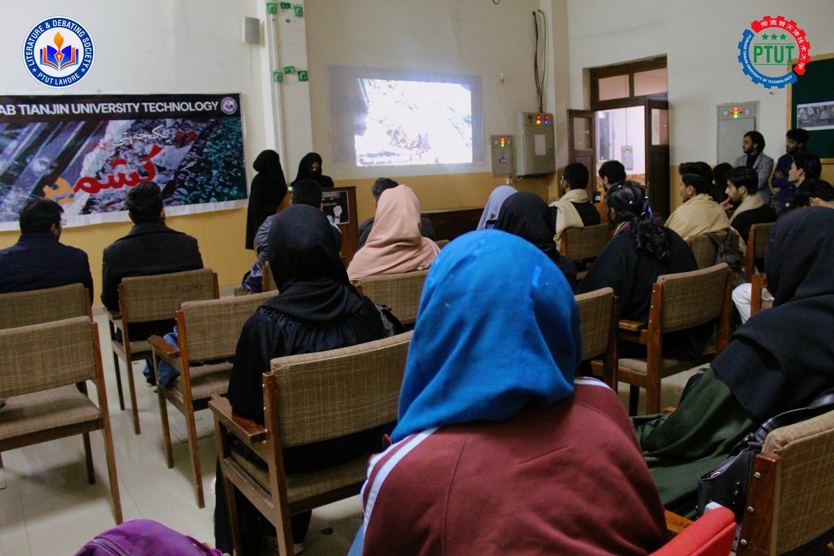 lds_ptut's tweet photo. "If there is a heaven on earth,it's Kashmir, yeah it's Kashmir"
PTUT Literature and Debating Society organized Kashmir Solidarity Day Competitions including Essay Writing Competition, and Reels/Short Clip Competition along with awareness walk &amp; one minute silence.
@PTUT_Official https://t.co/s30b2eu3q5