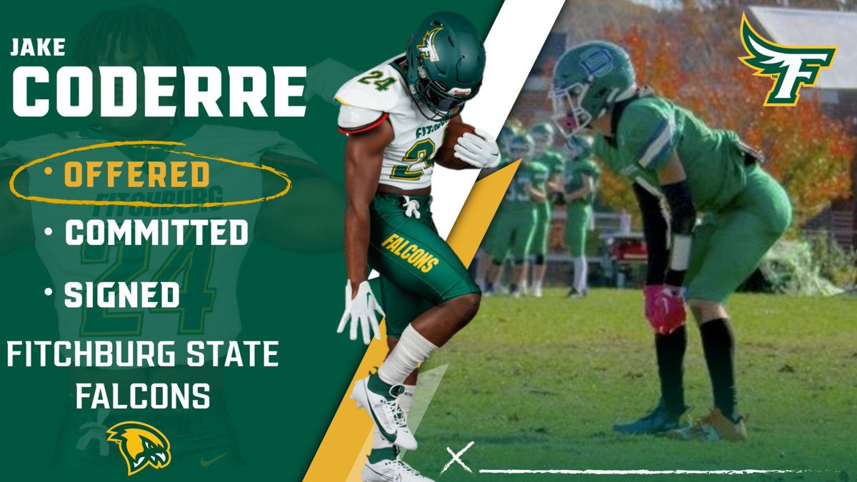 JakeCoderre's tweet photo. After a great visit and conversation with @Coach_ZShaw i am extremely blessed to announce i have received my 3rd official offer from Fitchburg State University! #GoFalcons https://t.co/zgLwyoqTuD