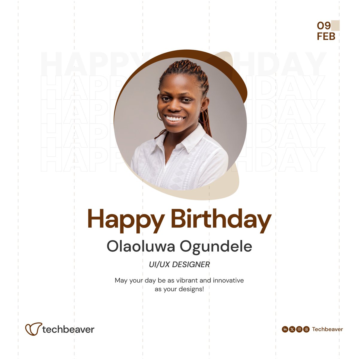 techbeaver_io's tweet image. Happy Birthday to one of the creative geniuses behind our stunning user experiences, Olaoluwa! Your design magic transforms ideas into digital masterpieces. May your day be as vibrant and innovative as your designs!
#Birthdaycelebration #UIUXDeveloper #Techbeaver