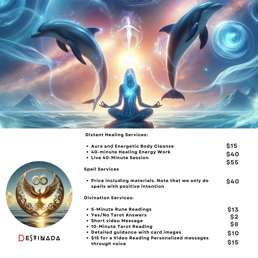 MysticDestinada's tweet photo. Drop us a message or an email to inquiries.destinada@gmail.com to recieve our service overview or/and book your session today! #TarotReading #Healer #tarot #Runes #EnergyWork #BookNow #FYP #Reading #witchcraft #whitewitch https://t.co/MVLlZfMrB1