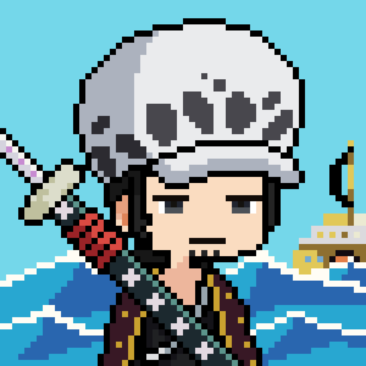 CUSTOM CHUM PUNK #8

Congratulations to @Oraisoturu73 for your personalized 1/1 Trafalgar D. Water Law character! It will be included as part of our collection. ordinalscan.net/inscription/bc…

If you'd like to own your own custom 1/1 CHUM style character, simply mint 5 or more CHUM