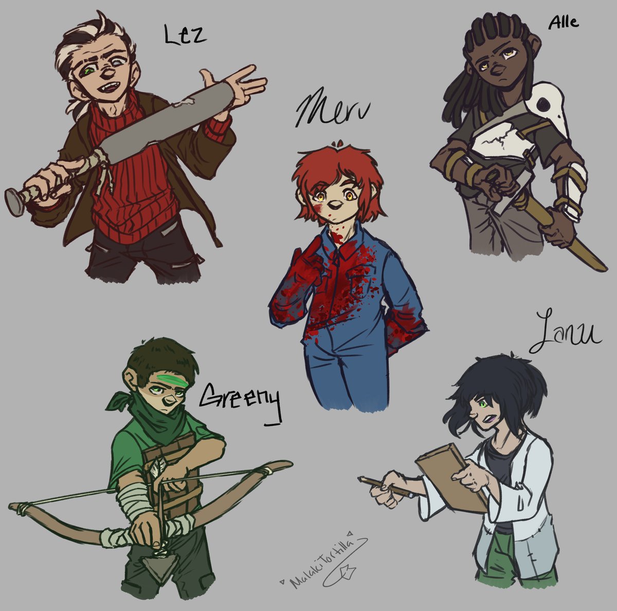 #sevenyearnightmare characters who are important, but I don't usually draw! Close ups in the thread :D

#littlenightmaresfanart #originalcharacters #ocs #fanart