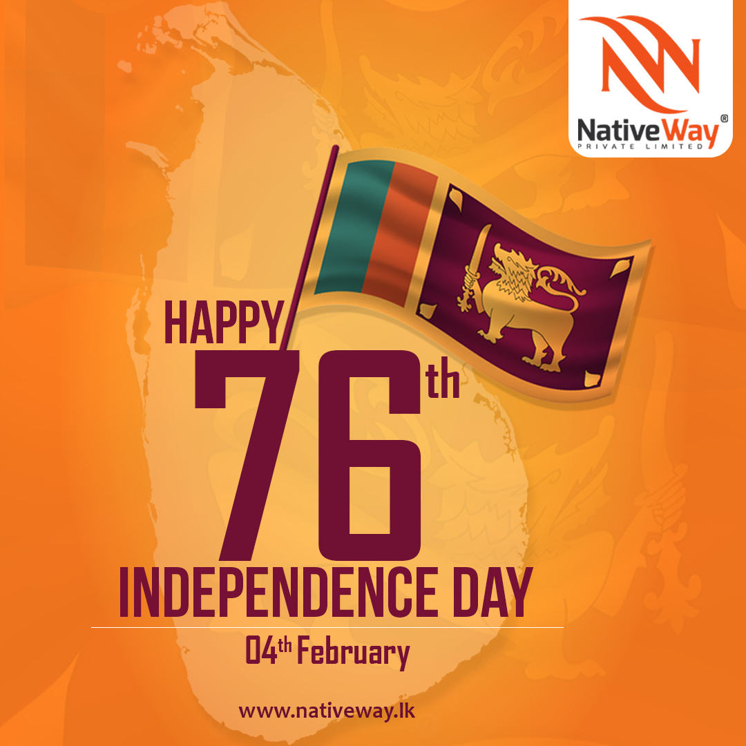 NativeWay_lk's tweet photo. Celebrating 76 years of resilience, unity, and freedom!
Happy Independence Day, Sri Lanka!
Let's cherish our heritage, embrace diversity, and strive for a future filled with prosperity and peace.
.
.
.
#IndependenceDay #SriLanka76 #UnityInDiversity https://t.co/oj6GwyOapH
