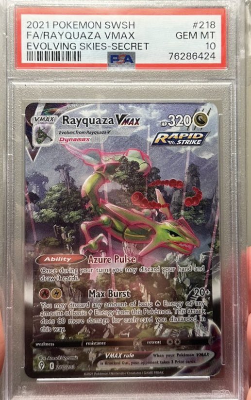 <a href="/newagemiguel/">Miguel B</a> FS/FT 
Tornadus $70
Pikachu $750
Prof Elm $180
Charizard $250
Rayquaza $360

Looking for Umbreon Vmax/ Espeon Vmax or will consider other trade offers! 

DM if interested