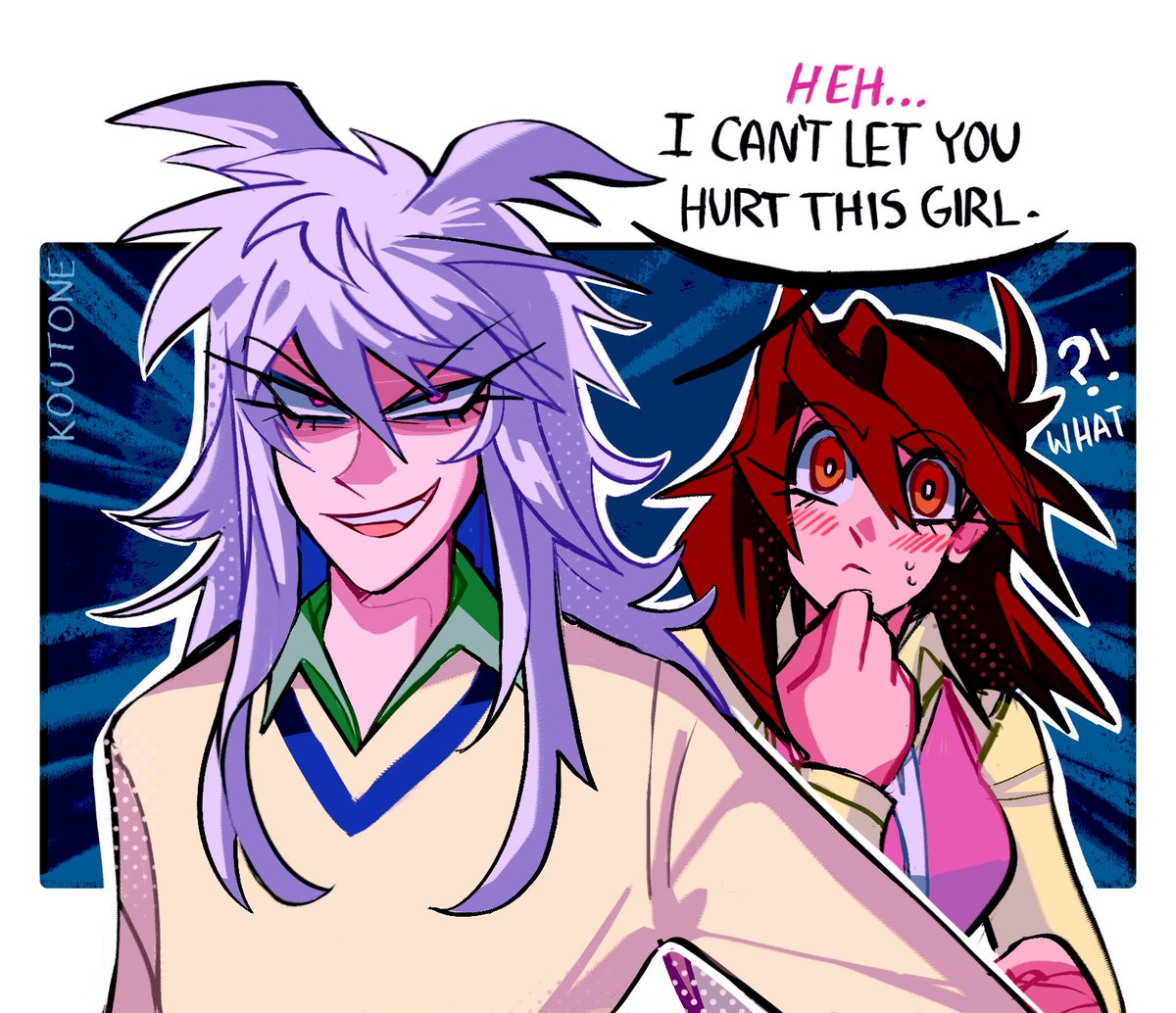 koutone9's tweet photo. anzu has a thing for deranged ancient spirits protecting her and she's so real tbh https://t.co/1e84Xk53M7