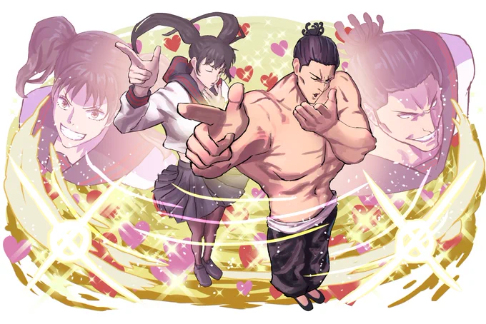 呪術廻戦コラボ虎杖悠仁&amp;東堂葵(妄想)#呪術廻戦 