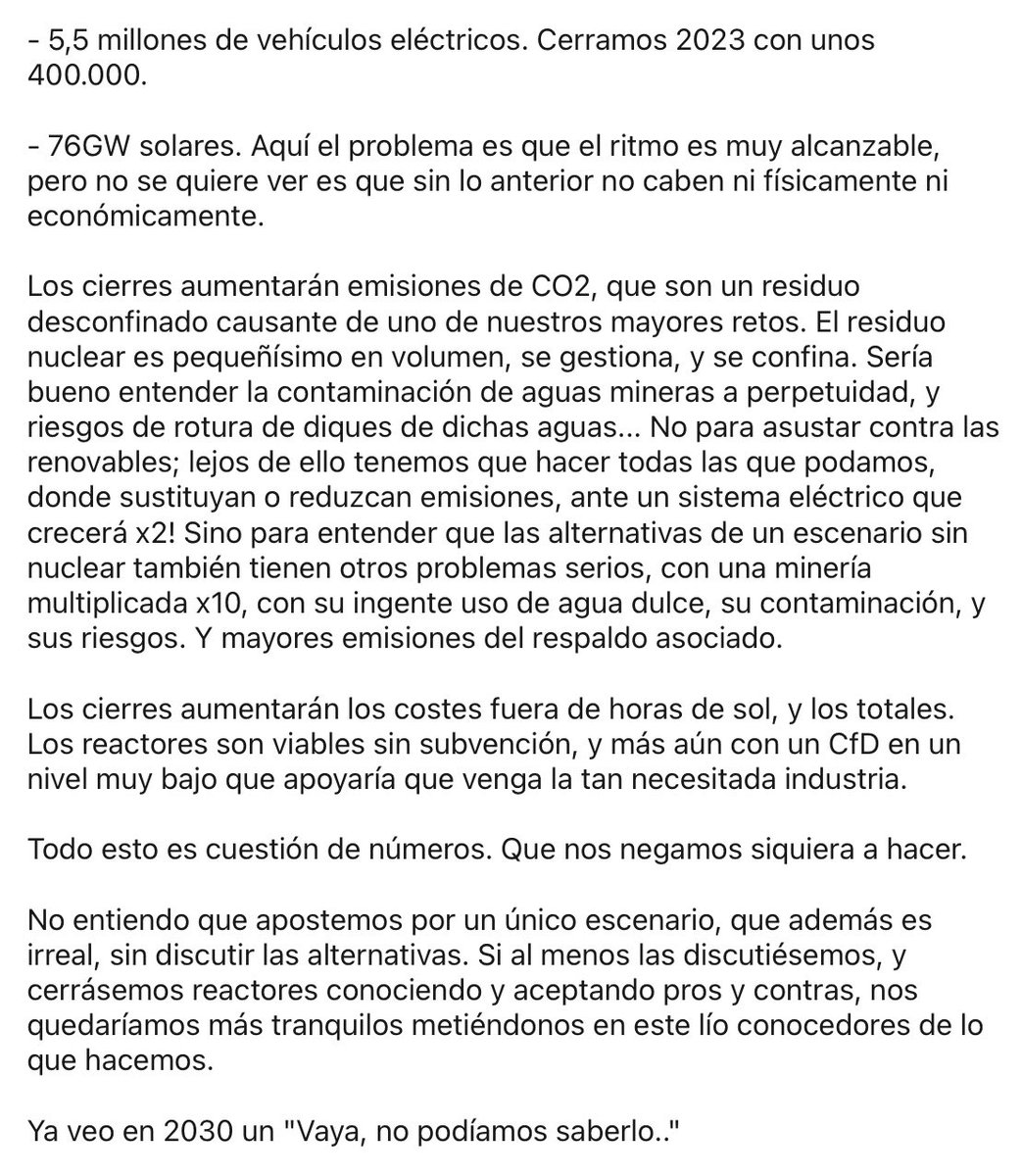Certero análisis de Javier Revuelta, de la consultora <a href="/AFRY_MC/">AFRY Management Consulting</a>, sobre el suicidio energético que representa cerrar las centrales nucleares según planea el Gobierno. 
linkedin.com/posts/javier-r…
