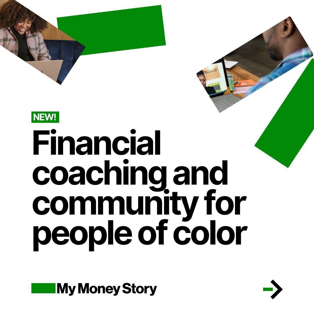 ItsMyMoneyStory's tweet photo. Become a part of the MyMoneyStory community this year and explore our newly improved financial coaching platform. Make the most of our no-cost workshops and the unique Money Match program which offers financial mentorship for only $15 every month. https://t.co/IQbAvvhGQh