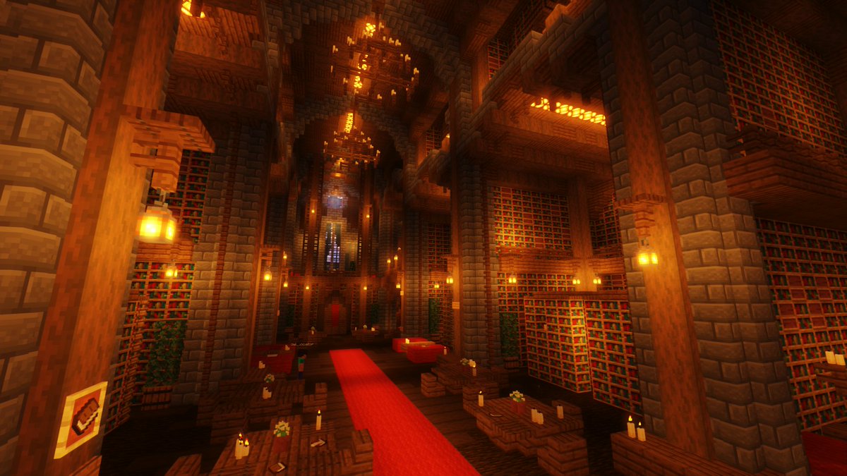 GamerFoxForever's tweet photo. Finished building this library on mcBlockClub! The server will be open in early summer, you should check it out!
If you like this build and want to commission me, message me on discord: tuxedo_rat 
Or support me on https://t.co/0D8g5etlK5 https://t.co/wpAyA1ib6c