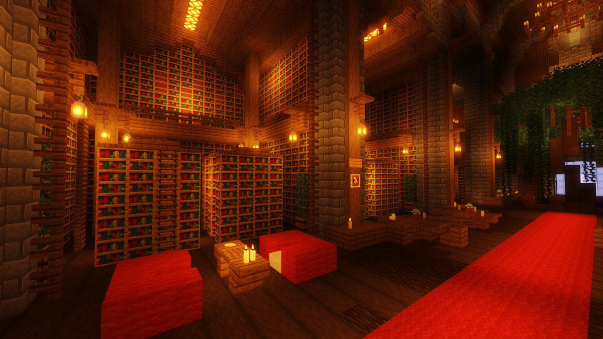 GamerFoxForever's tweet photo. Finished building this library on mcBlockClub! The server will be open in early summer, you should check it out!
If you like this build and want to commission me, message me on discord: tuxedo_rat 
Or support me on https://t.co/0D8g5etlK5 https://t.co/wpAyA1ib6c