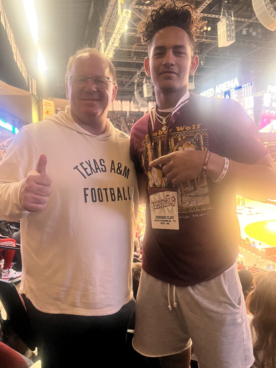 Jordan_clay11's tweet photo. #AGTG After a great conversation with @HolmonWiggins and @CoachMikeElko i am blessed to receive my 11th D1 offer from @AggieFootball!! #GigEm https://t.co/ZaeX9QzBmU