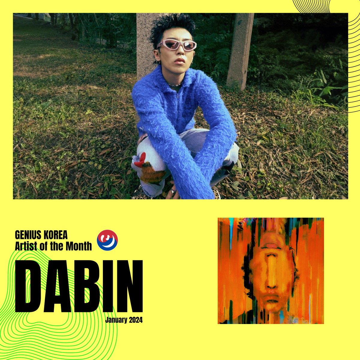 Genius Korea's Pick for Artist of the Month goes to Dabin (<a href="/dabin_kr/">Dabin.kr / 홍다빈</a> ) to celebrate the new chapter in his career! Check out the curated playlist on Genius Korea's Spotify!

🔗open.spotify.com/user/gy0zl3itp…