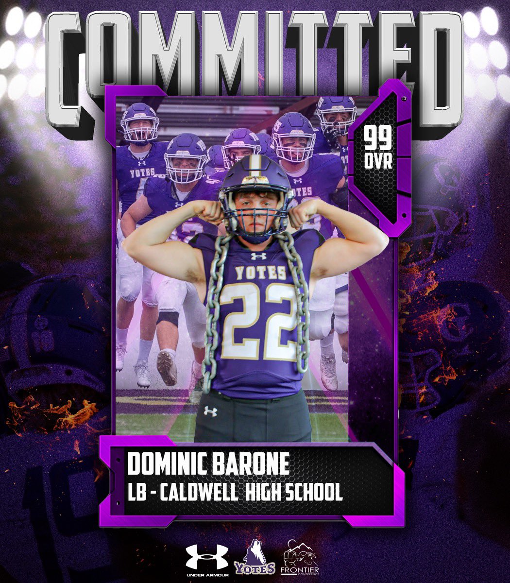 dombarone22's tweet photo. After a great conversation with @CoachANelson04, I have decided to commit to @YotesFootball to continue my education and football career. #YoteSteel #ComeWinWithUs https://t.co/gfI7G9LeS4