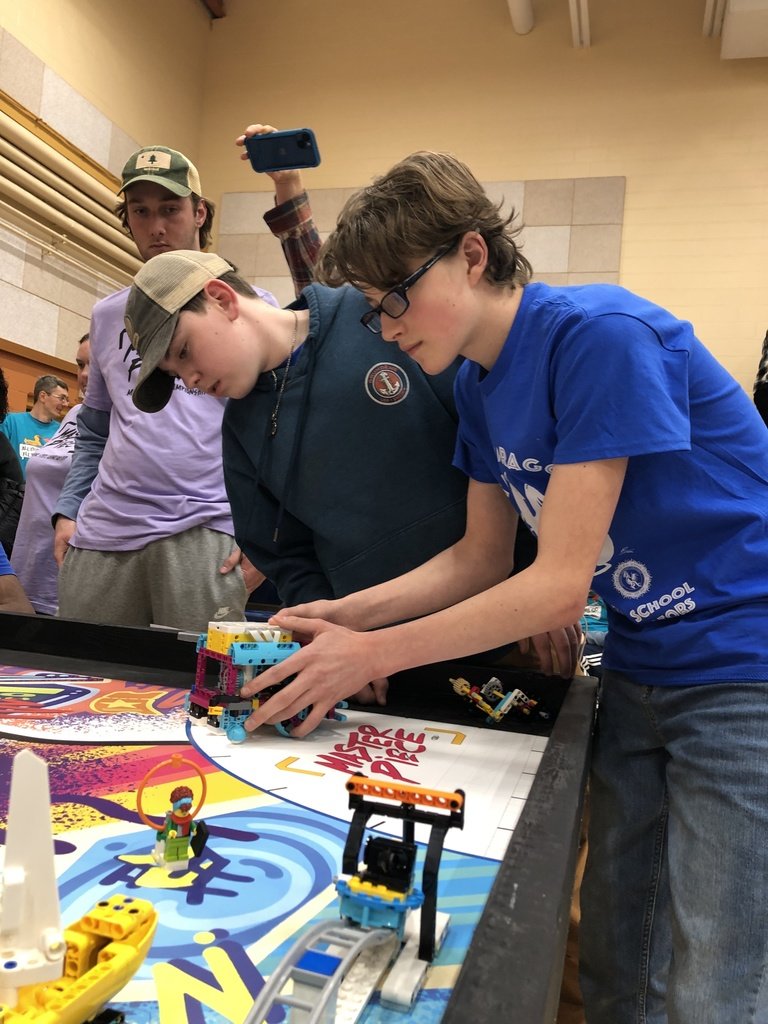 We are so proud of this crew!!  Our Lego Robotics team performed better than we ever have!  We nailed our innovation project, showed so much gracious professionalism, and scored 250 points in the robot game.  Today was a good day to be a Dragon!  Congratulations!!