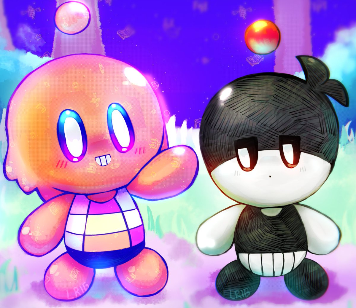 Lrigreddahc's tweet photo. 🎉🔪
Forgotten to share this! omokel chaos! #omori #omokel #omoriomokel
(Designs made by @/RaptureMaskz down below vvv) https://t.co/6blYONPOys