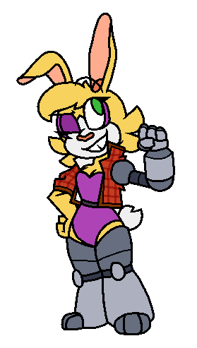 Moon_Drop_Grape's tweet photo. @Freedom4Sonic here's mine, i tried to lean more into the unique silhouette her bulky robot limbs gave her in satAM https://t.co/cuEi2pLrn0