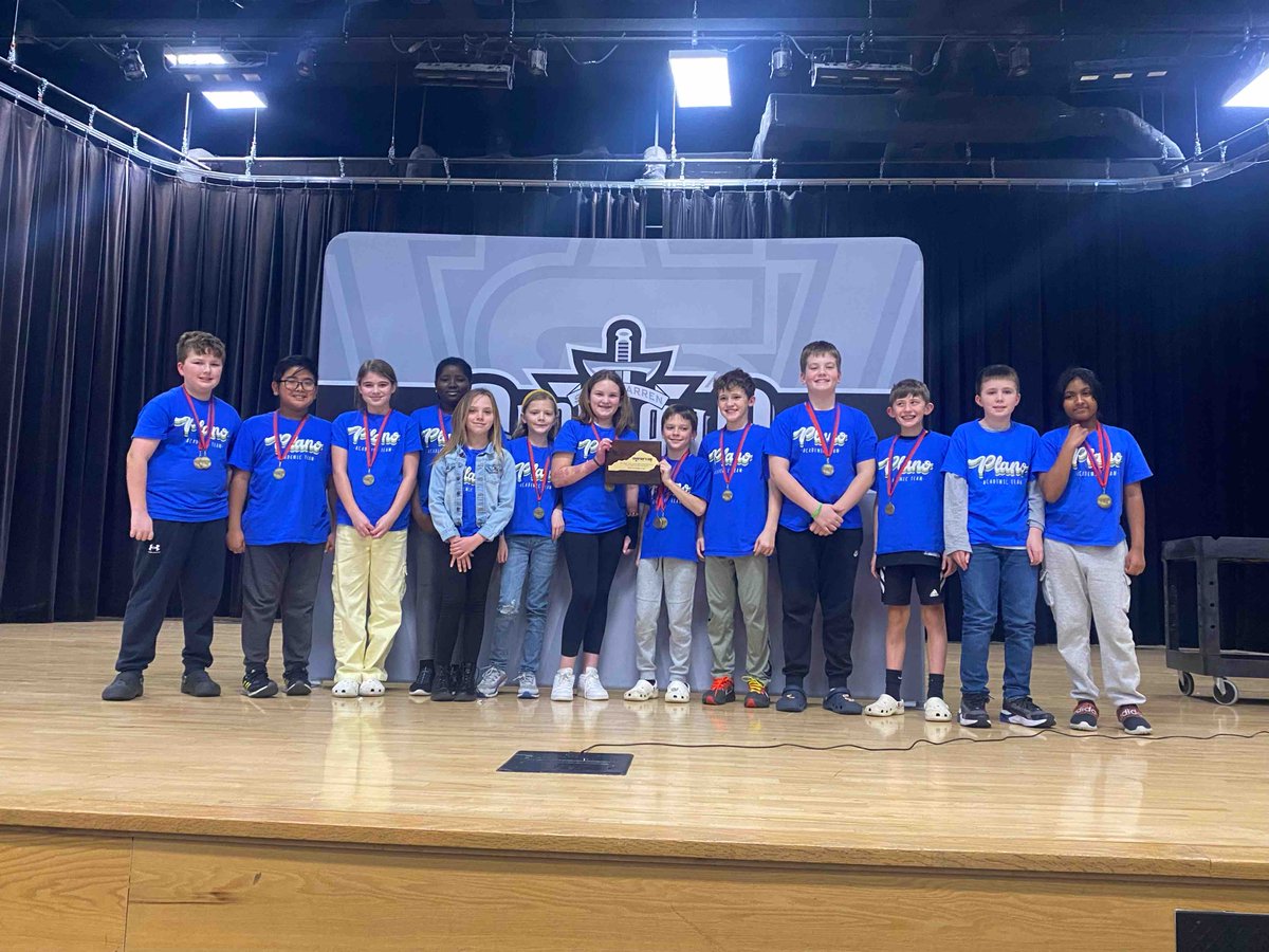 A big congrats to the Plano Academic Team for finishing in 2nd place at the Governor’s Cup!