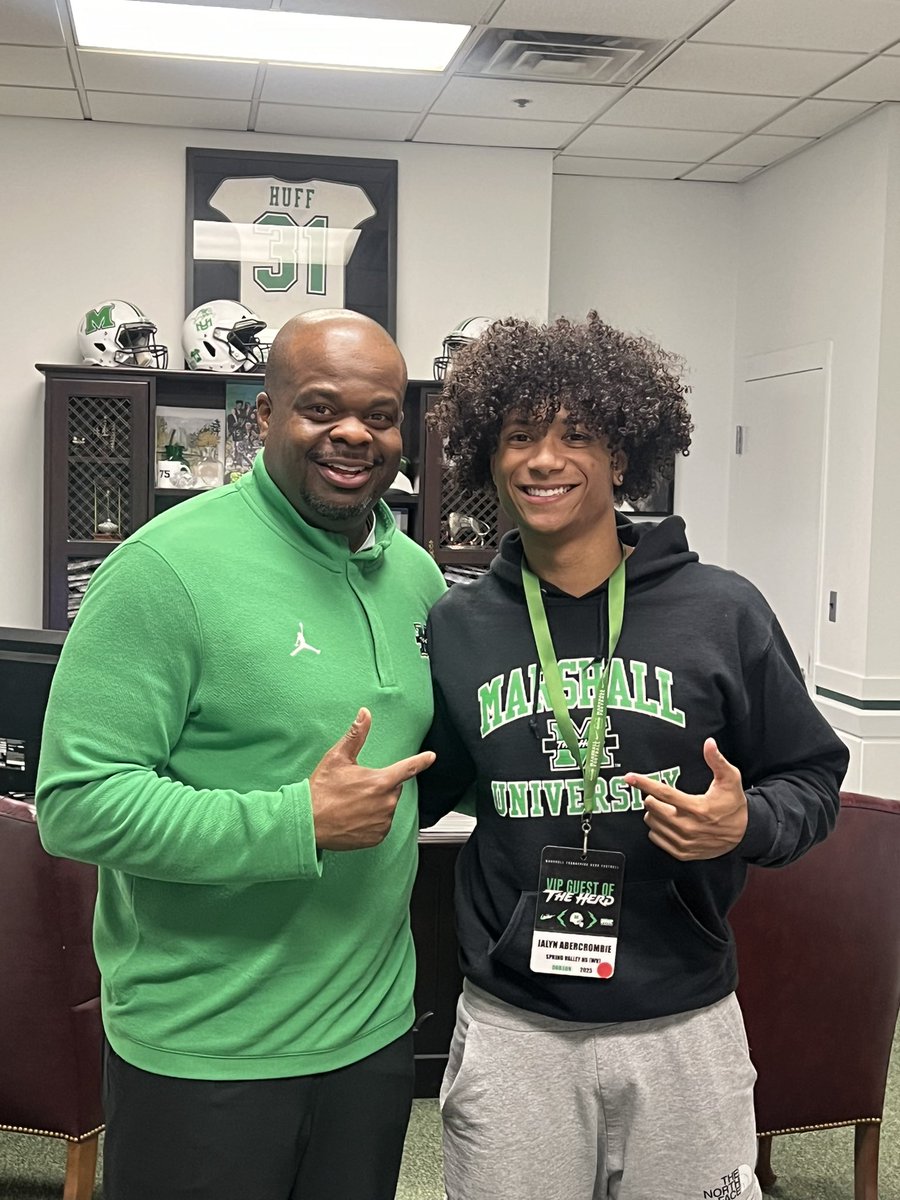 Jalyn Abercrombie (@jalyn_brody) on Twitter photo After a great conversation with <a href="/CoachHuff/">Charles C. Huff</a> I am blessed to receive my second D1 offer from <a href="/HerdFB/">Marshall Football</a> <a href="/aarondobson17/">Aaron Dobson 3</a> <a href="/Reed5G/">Reed Grable</a> <a href="/CoachDoege/">Seth Doege</a> <a href="/coachdwolves/">Brad Dingess</a> <a href="/Jayb222/">JB Blankenship</a> After a great conversation with <a href="/CoachHuff/">Charles C. Huff</a> I am blessed to receive my second D1 offer from <a href="/HerdFB/">Marshall Football</a> <a href="/aarondobson17/">Aaron Dobson 3</a> <a href="/Reed5G/">Reed Grable</a> <a href="/CoachDoege/">Seth Doege</a> <a href="/coachdwolves/">Brad Dingess</a> <a href="/Jayb222/">JB Blankenship</a>
