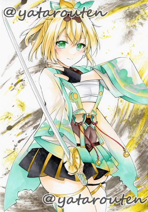 おはようございます☀️
先週はBOOTHもヤフオクもイラスト出せず😭
今週からまた出品できるように頑張りたいです😤
#手描きイラスト 
#ホロライブ 
#いろはにも絵を 