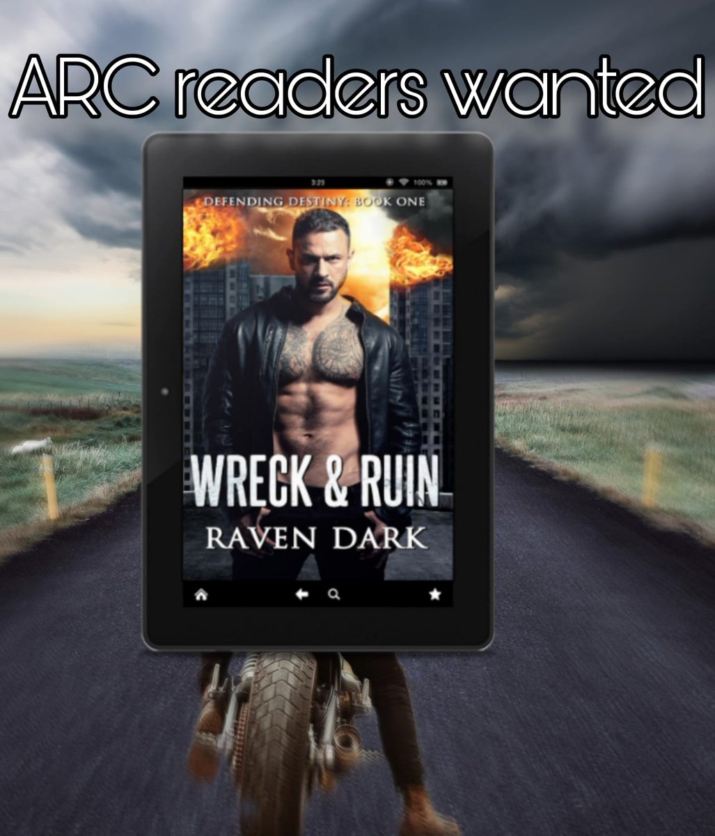 Wreck &amp; Ruin, book 1 in the Defending Destiny series, is a slow burn, dystopian romance with a few spicy times, lots of dark action/adventure, and even a few laughs. 
I look forward to your thoughts 📷
Fill out form here
forms.gle/ZEvNZqXdKhCRpJ…