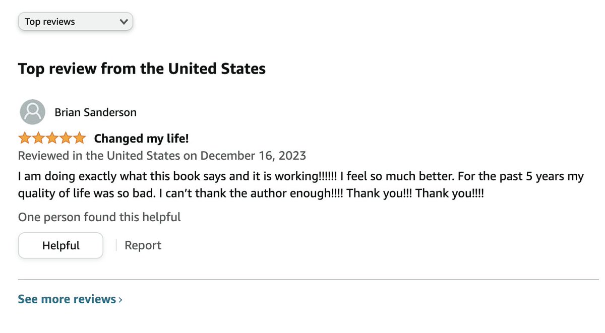 This one message is very moving and means the world to me. This book did it's job and helped at least one person.

From #UlcerativeColitis to #CrohnsDisease to Anal Fistula: A Healthier Lifestyle: What I did to reach healing and become healthy. amzn.to/3ulBB04 via @amazon