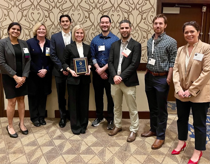 shivika_ch's tweet photo. @McGovernMed @utneurology    represents at #TNSW2024 as we celebrate @FurrStimming being honored with the TNS Lifetime Achievement award🙌 + TNS 2023 research grant winners @AJagolinoCole &amp; our amazing MS2 @BlissNate🎊  @azher_aidan @UTHealth_Neuro @Texas_Neuros @UTHoustonStroke https://t.co/Evqi45equG