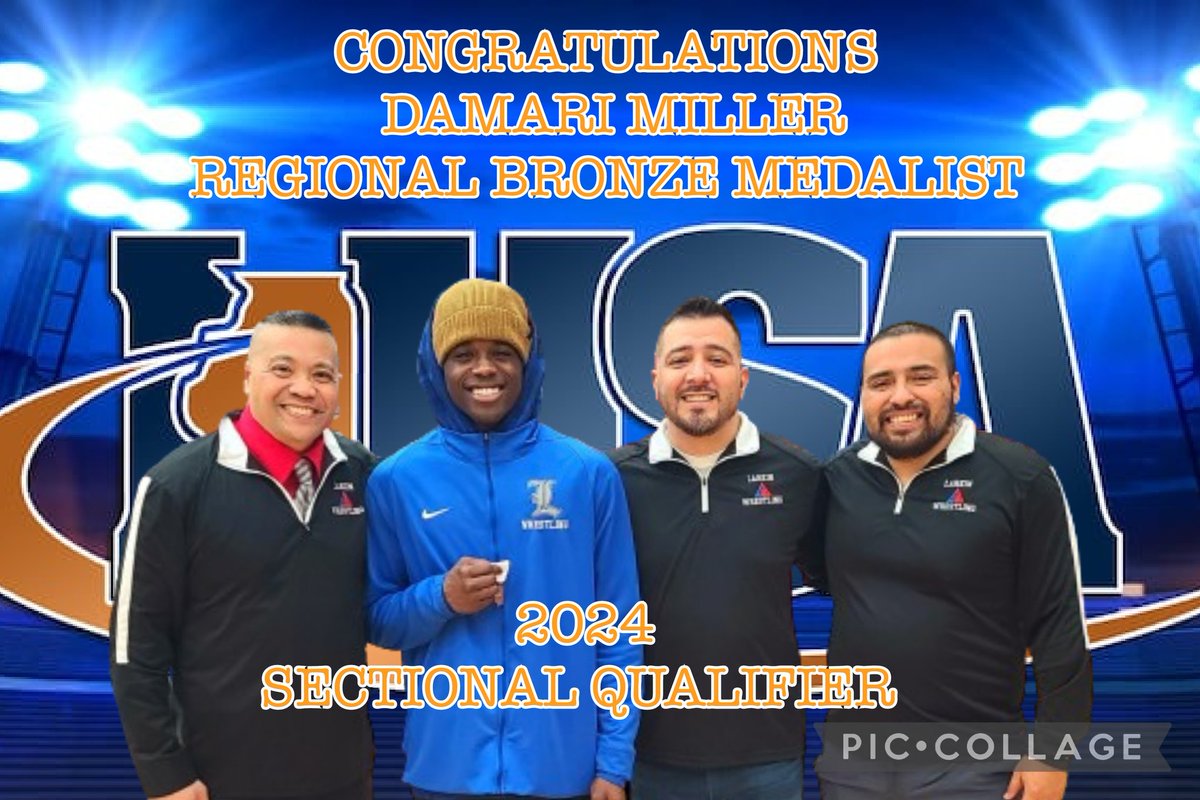 Congratulations to our Team Captain, Damari Miller, who advances to next week's IHSA Sectional Championship Finals!