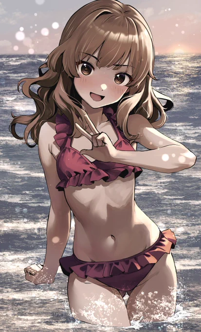 季節外れの水着フェル隊長 