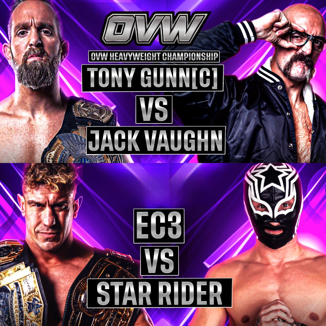 actionchanneltv's tweet photo. Tonight at 10pm E|P, @ovwrestling presents Car Crash Dreams! Catch @gunn_tony vs. @vetjackvaughn, EC3 vs. @RiderOfTheStars, and more! #TheActionChannel https://t.co/C7YYg3SsXy