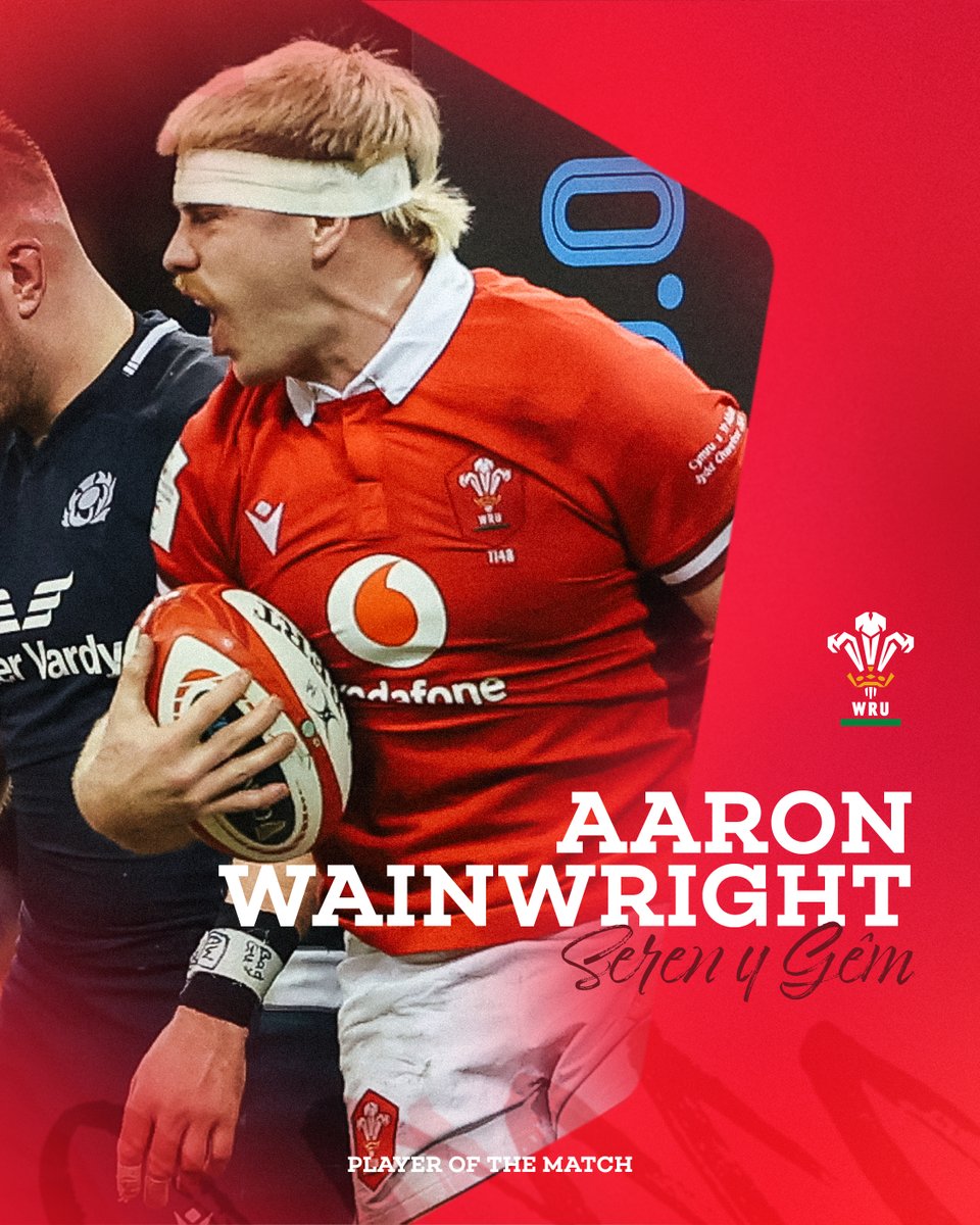 🏴󠁧󠁢󠁷󠁬󠁳󠁿 A great performance 👊

Aaron Wainwright: Player of the Match

#SixNationsRugby