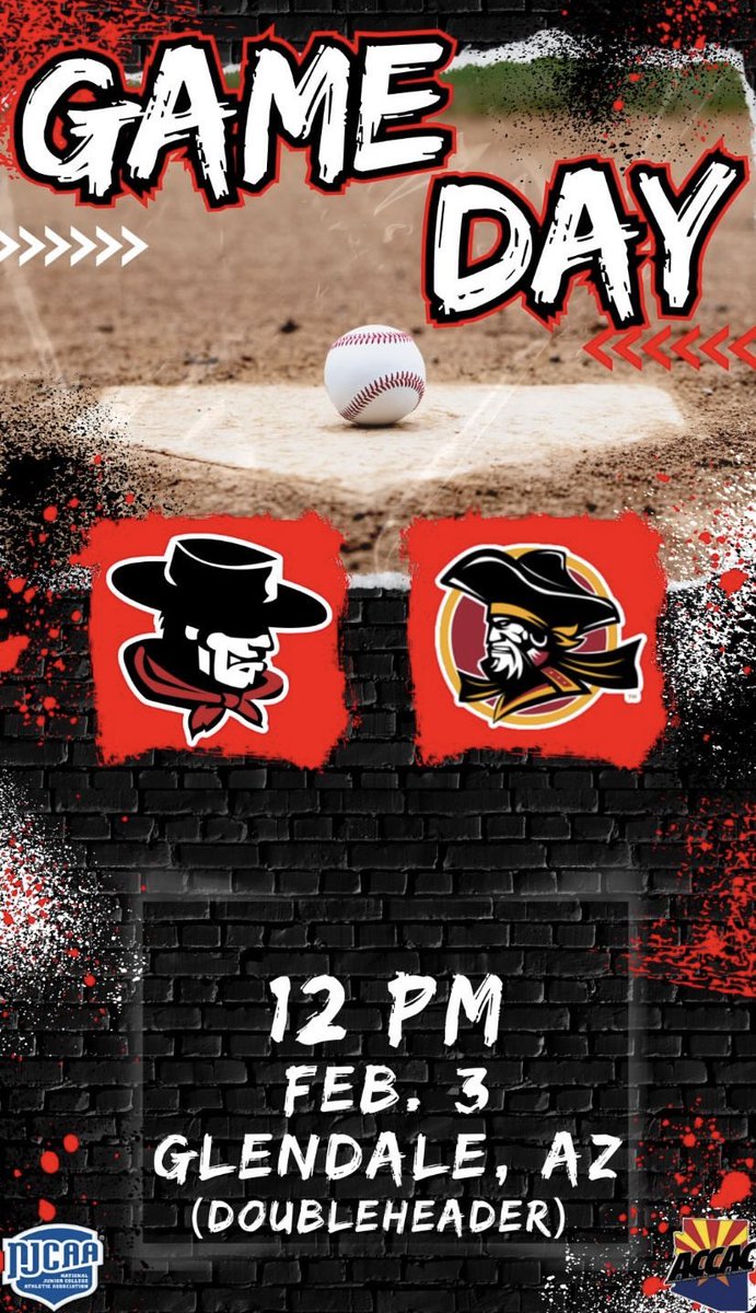 GAUCHO BASEBALL (@gauchosbaseball) on Twitter photo โพ๏ธGAME DAYโพ๏ธ
DOUBLEHEADER
๐ Park University JV
๐๏ธ <a href="/GauchosBaseball/">GAUCHO BASEBALL</a>
๐ Glendale, AZ
โฐ 12 PM & 2:30 PM
<a href="/accac_sports/">ACCAC Sports</a> | <a href="/NJCAABaseball/">NJCAA Baseball</a> โพ๏ธGAME DAYโพ๏ธ
DOUBLEHEADER
๐ Park University JV
๐๏ธ <a href="/GauchosBaseball/">GAUCHO BASEBALL</a>
๐ Glendale, AZ
โฐ 12 PM & 2:30 PM
<a href="/accac_sports/">ACCAC Sports</a> | <a href="/NJCAABaseball/">NJCAA Baseball</a>