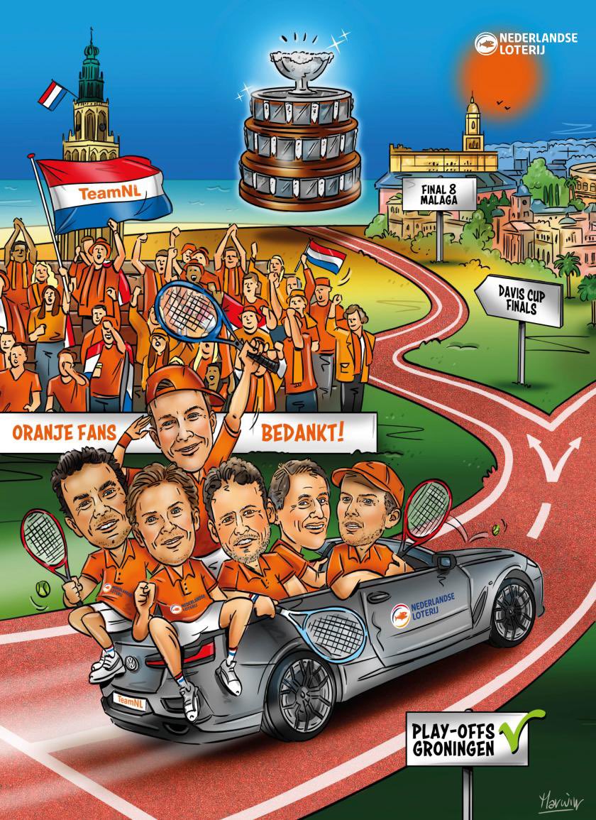 TeamNL on the road to Malaga! 🧡
#DavisCup #TeamNL #NederlandseLoterij