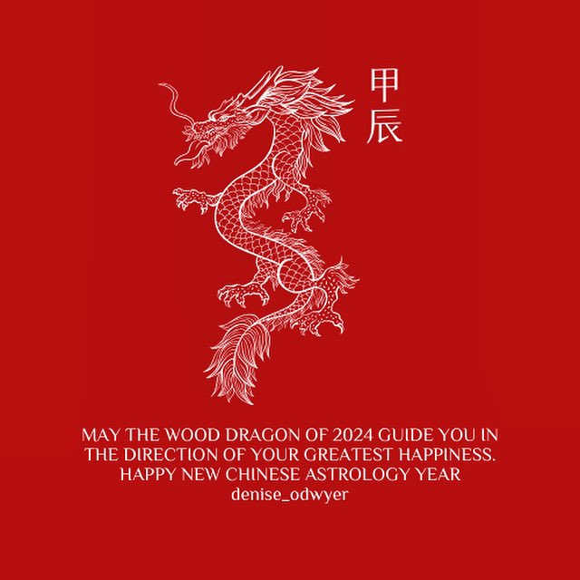 DeniseODwyer's tweet photo. May the Wood Dragon of 2024 guide you in the direction of your greatest happiness. Happy New Chinese Astrology Year. 甲 辰 Year of the Yang Wood Dragon arriving into your life 4th February 2024 🏮❤️🧧🐉🌟❤️✨ https://t.co/nIvu78Cn6R