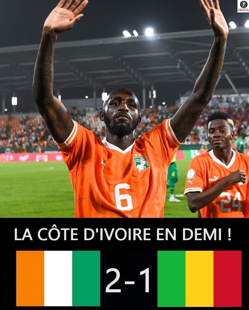 JeanCyrilleBado's tweet photo. Bravo 🎉 aux Éléphants 🇨🇮 pour leur #FIGTHINGSPIRIT de ouf. Ouais !!! C’est gargantuesque 👍🏾😁🎉🎉👏🏾👏🏾
#CIV225 #CAN2023 #AFCON2024 #LaCanCestChezNous #LaCanLaPlusChic https://t.co/HcrHaaBoX8