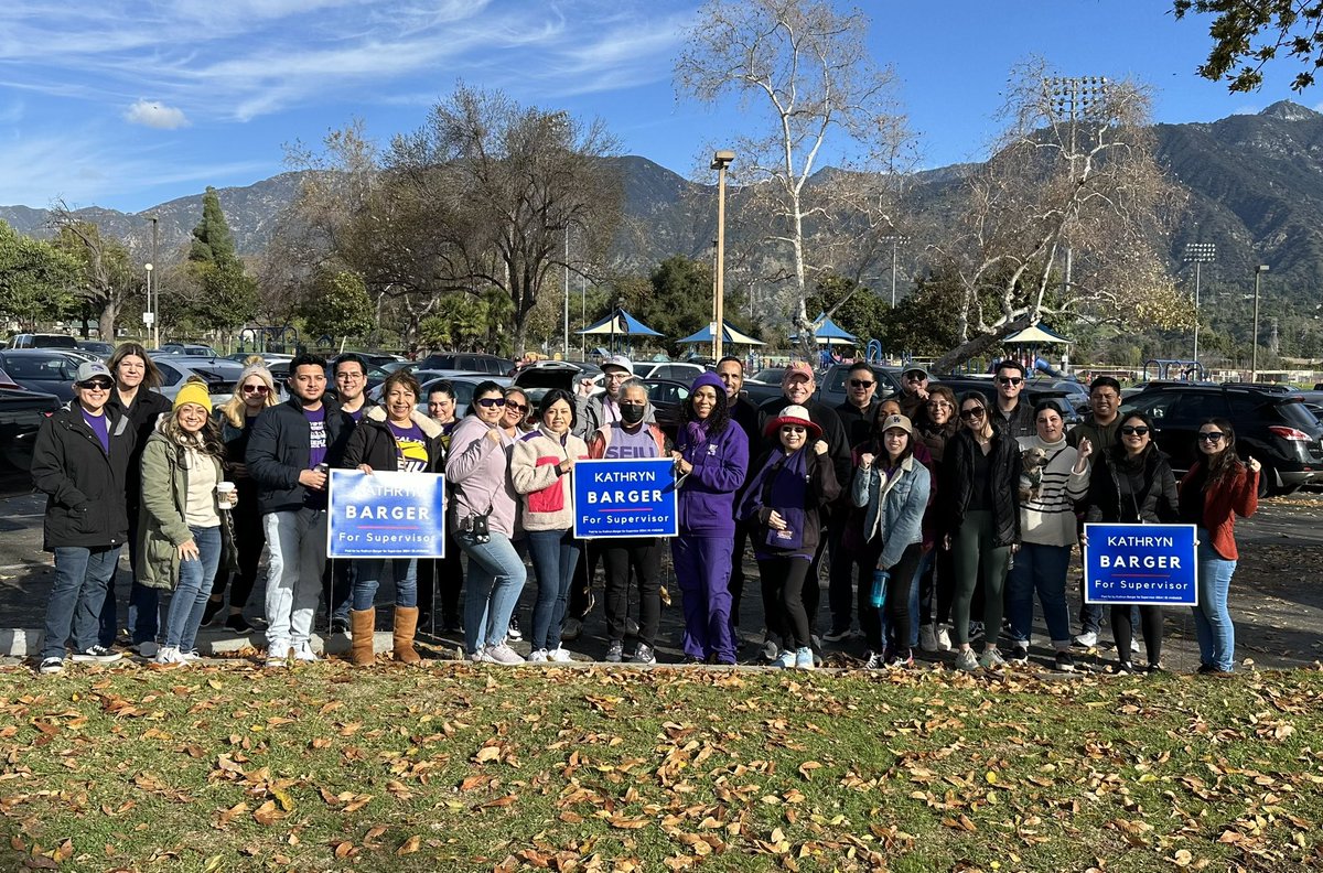 Great morning connecting with voters in Pasadena! Thank you to our supporters and friends from <a href="/SEIU721/">SEIU 721</a> for coming out!