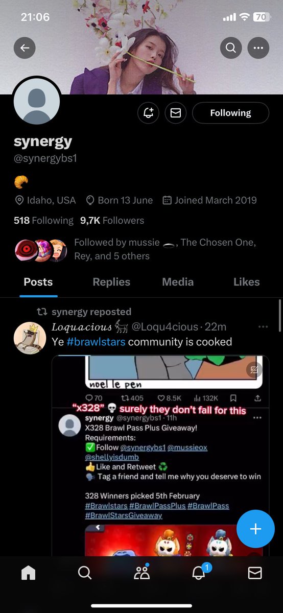 Toffson69's tweet photo. @synergybs1 @mussieox @shellyisdumb @layceevoorhees I have over 30K trophies, but no title, and i am f2p so I would never get a pass. https://t.co/JEIIGsAU4T