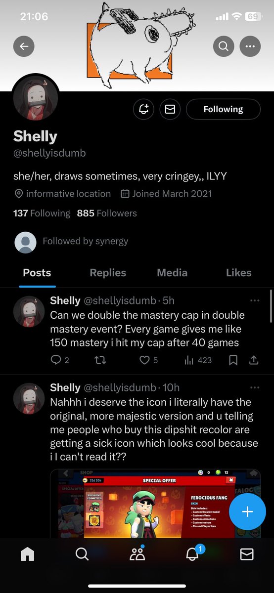 Toffson69's tweet photo. @synergybs1 @mussieox @shellyisdumb @layceevoorhees I have over 30K trophies, but no title, and i am f2p so I would never get a pass. https://t.co/JEIIGsAU4T