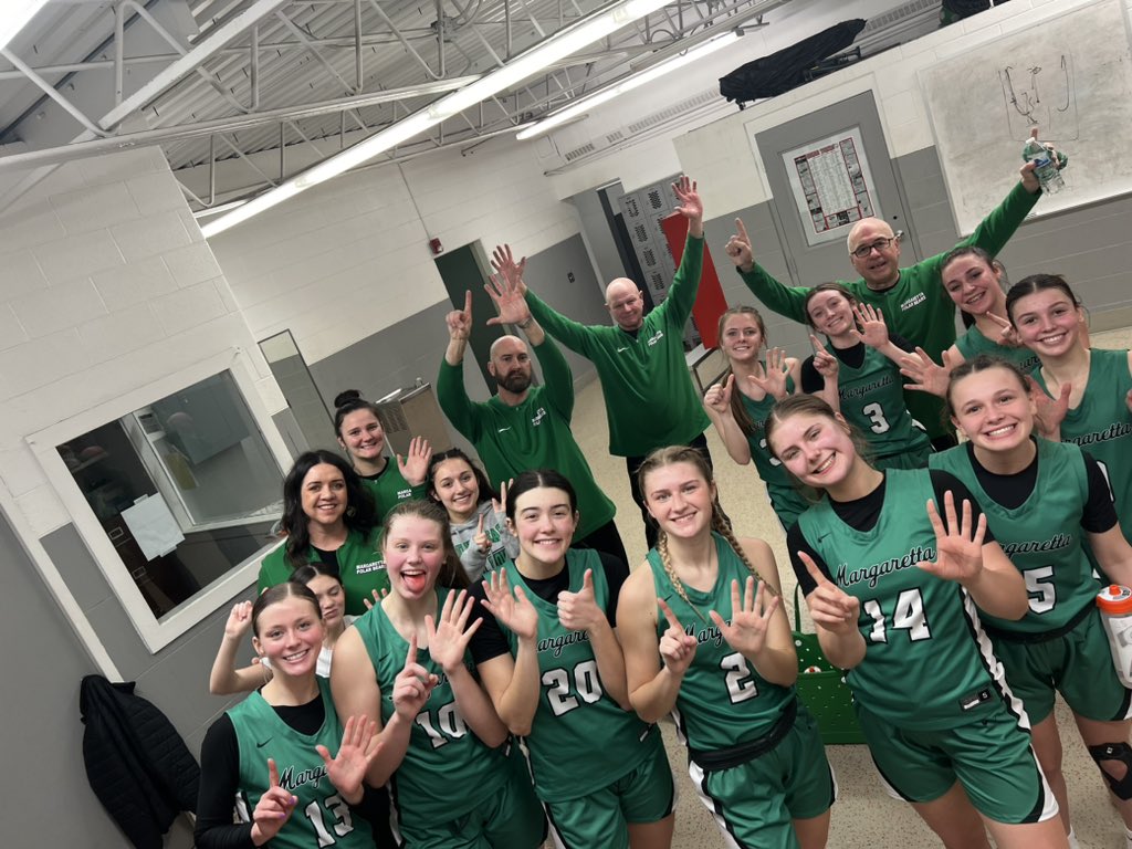 Championship Selfie! 🏆 🏆🏆🏆🏆🏆6 STRAIGHT SBC BAY Championships for the Lady Bears! 

Hey <a href="/PolarBearHoops/">Margaretta Basketball</a> how’d we do????