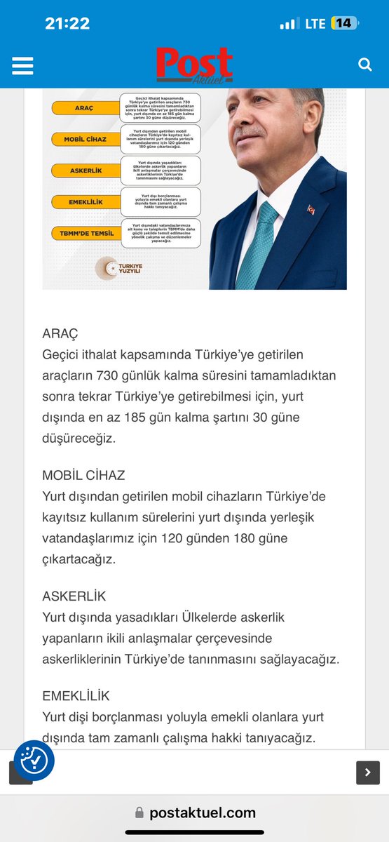 #cumartesisayfasi Sayın Çağlar bey,sizlerden istegimiz biz emekli gurbetçilere Sayın cumhurbaşkanımız 2023 seçim öncesi vaatlerde bulundu,bu vaatlerin yerine getirilmesi için bunuda gündeme alsanız seviniriz Özelikle 185gün şartının 30 güne indirilmesi istiyoruz Saygılarımla