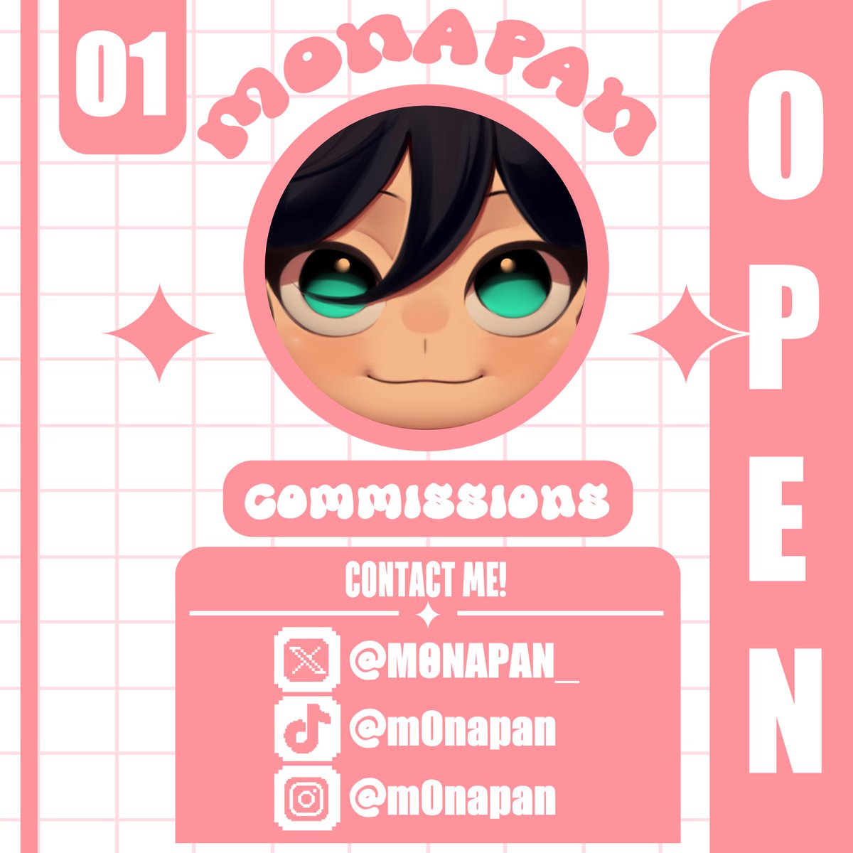 M0NAPAN_'s tweet photo. ☆ OPEN COMMISSIONS ☆❗️

#comisionesabiertas #commissionsopen https://t.co/zLyvjKNKsa