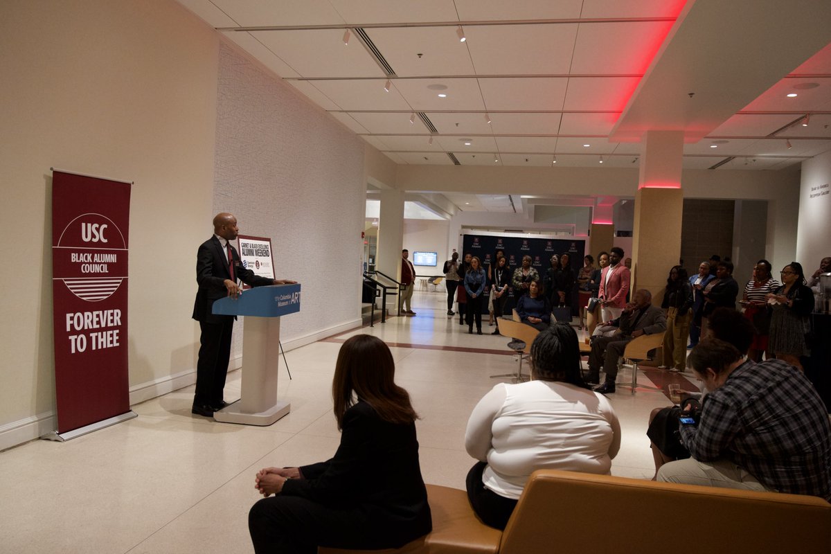Center for Civil Rights History & Research (@uofsccrc) on Twitter photo Last night we had the pleasure to co-sponsor the kickoff event for the Garnet & Black Excellence Weekend! Alongside the <a href="/UofSCBAC/">USC Black Alumni Council</a>, Black alumni were able to enjoy an evening of catching up & getting the chance to explore the “Intersection on Main” exhibit at the <a href="/ColaMuseum/">Columbia Museum of Art</a>. 1/2 Last night we had the pleasure to co-sponsor the kickoff event for the Garnet & Black Excellence Weekend! Alongside the <a href="/UofSCBAC/">USC Black Alumni Council</a>, Black alumni were able to enjoy an evening of catching up & getting the chance to explore the “Intersection on Main” exhibit at the <a href="/ColaMuseum/">Columbia Museum of Art</a>. 1/2
