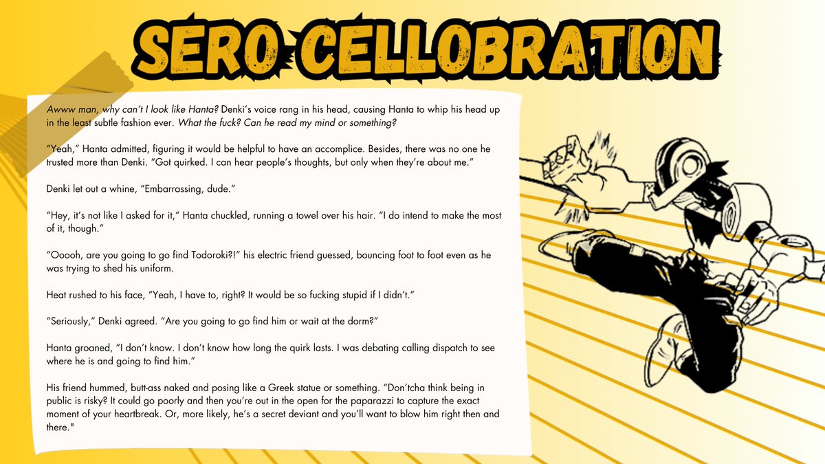 teenytinybeanie's tweet photo. finally, a lil sneak peek of my fic for the @SCellobration bang in collaboration with the absolutely magical @whatif_danna !!! i'm literally so fucking excited for y'all to enjoy this fun lil nsfw srrk quirk mishap I've cooked for you 💖 #srrk #seroki #serohanta https://t.co/SJOCJDT3kw