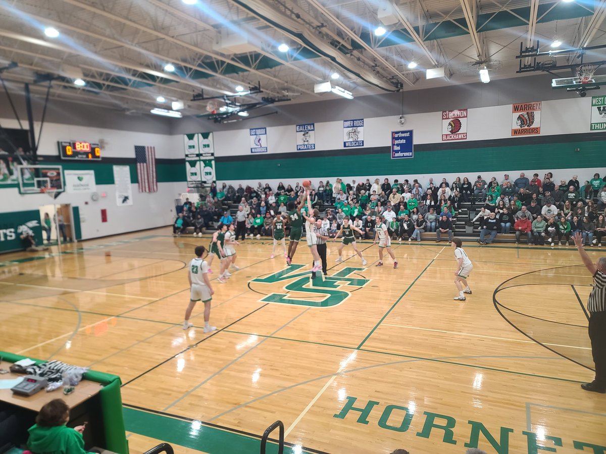Fire truck entrance, spaghetti dinner, team breakfast, and now hoop.
This Scales Mound and Glenbard West connection is cool stuff.  #ballislife