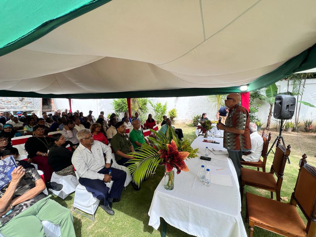 PersaudRobert's tweet photo. Thousands of Guyanese in the 1970s and 1980s fled the dictatorship and economic deprivation for Venezuela as they did to many other countries. Whilst thousands have returned in recent times, there is still a significant number and their offsprings still residing in our western neighbour. As part of the government’s #diaspora outreach, our Embassy in Caracas has commenced an outreach exercise in #Venezuela both in the Capital and bordering communities. Today one such outreach was held in Caracas where our new Ambassador Dr. Richard Van West Charles held discussions on various matters including progress taking place in Guyana and the participation of diaspora in the growing opportunities at home. It must be noted that now thousands of Venezuelans are fleeing the political and economic turmoil in Venezuela for #Guyana and many other countries.