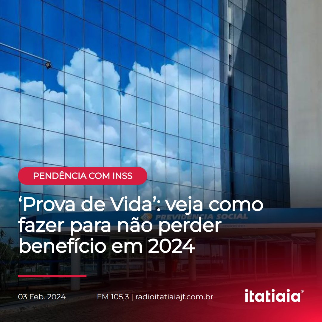ItatiaiaJF's tweet image. 📲 Confira o passo a passo no nosso site
radioitatiaiajf.com.br/prova-de-vida-…
📷 Rafa Neddermeyer/Agencia Brasil

#itatiaia #itasat #provadevida #inss #pensionistas #aposentados #beneficiarios #beneficios