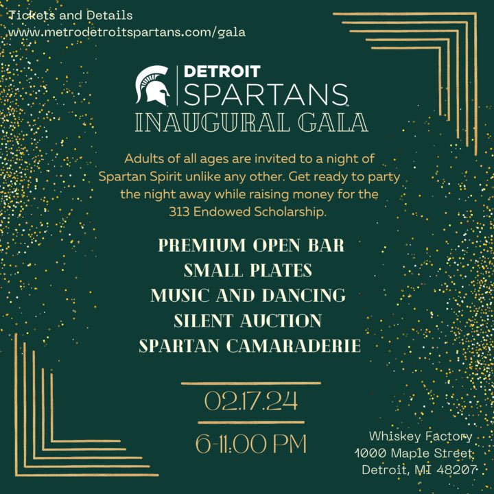 msualumniband's tweet photo. We are looking for volunteers to support the Detroit Spartans at the first annual Detroit Spartans Gala, a formal evening of fun and fundraising, on Saturday, Feb. 17, from 6 -11pm. To volunteer, sign up here: 
https://t.co/xcGwjwykIg https://t.co/Yu4uwPT8B4