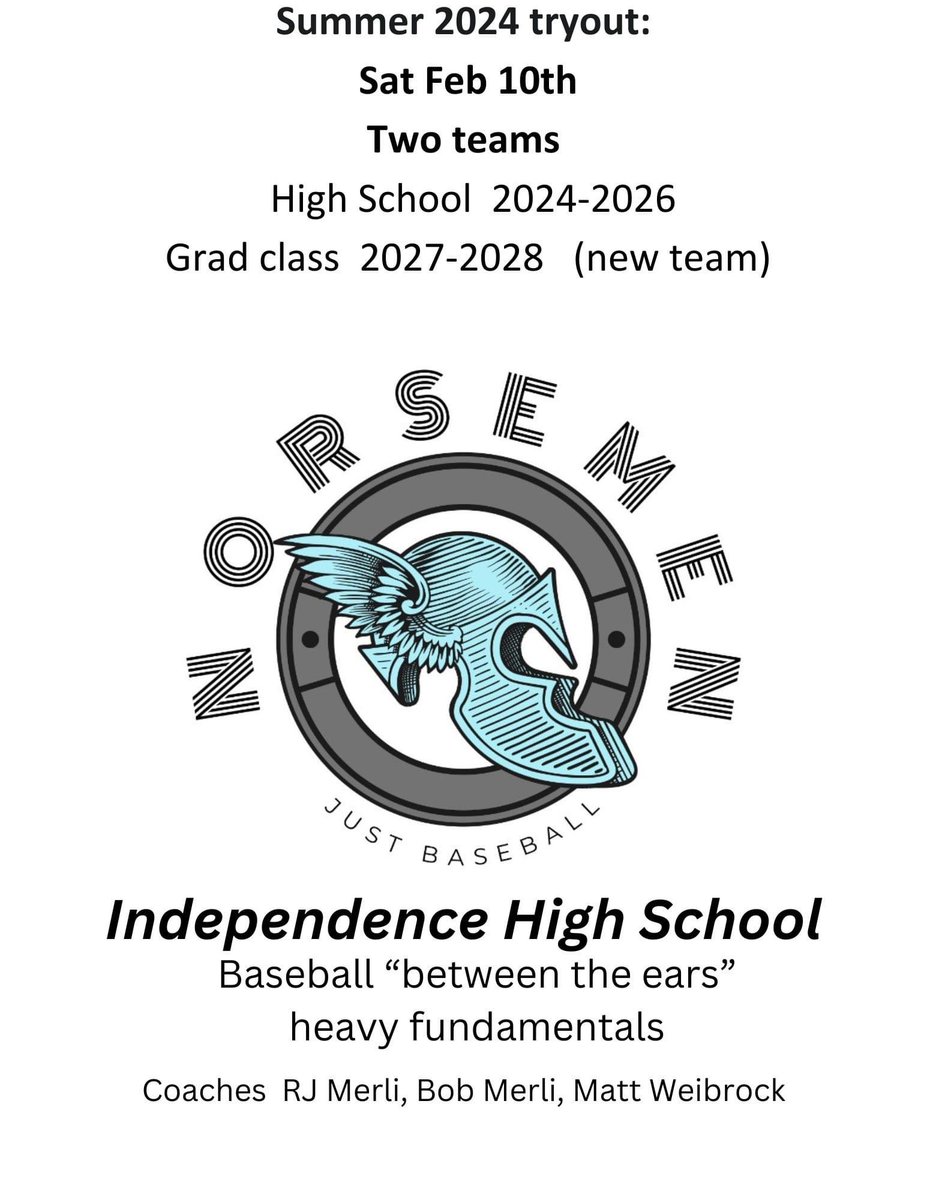 Merl_NC's tweet photo. @Clt18u @RjMerli @BaseballCLT 

Just 1 week left till tryouts 
Saturday 11am- 1pm - Independence High school
DM us to let us know you are coming as we currently have alternate plans for bad weather at a local facility https://t.co/3mvSbNY8py